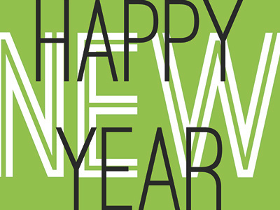 Happy New Year design graphic design green type typography
