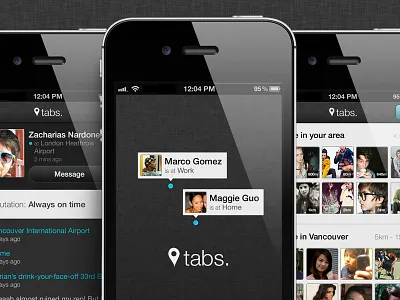 Tabs app concept ui