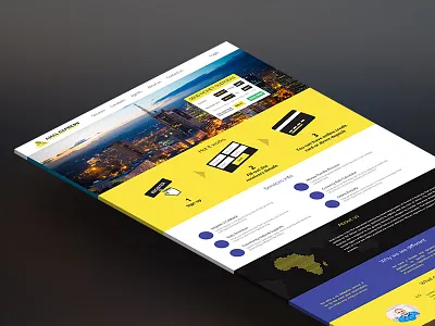 Accounting & Financial site mockup perspective site visual design web website