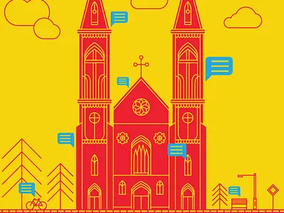 Ebook Cover church ebook icons illustration