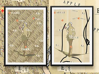 Apple & Eve apple burak canpolat dec85 eve graphic illustrator magazine poster print