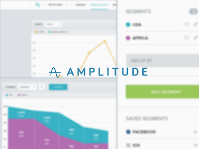 Amplitude analytics dashboard graphs interface mobile ui ux web