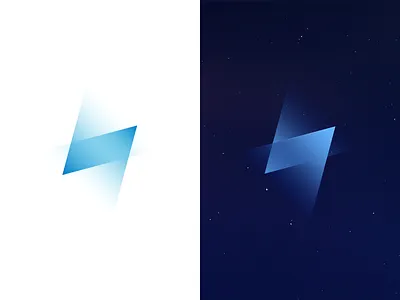 Blue light logo blue bolt graphics icon light lightning logo media see visual