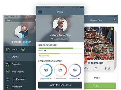 Event Tracking App animation app appdesign flat gif icon interface ios minimal mobile ui ux