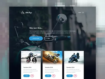 Upcoming secret project flat ios7 landingpage menu ui ux