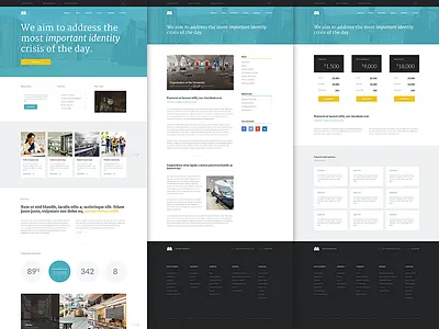 University Template design flat template theme ui university web wordpress
