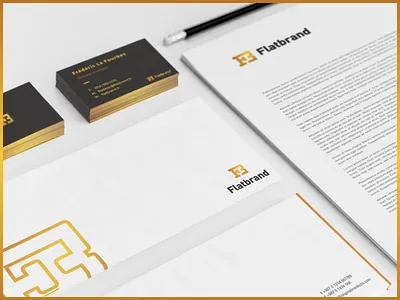 Flatbrand Stationery bretagne didier flatbrand francais graphiste group identity laureaux logo