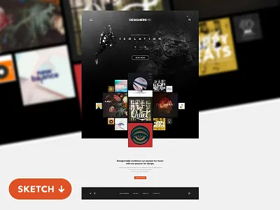 DesignersMX Free Download app dark download free music resource sketch ui website