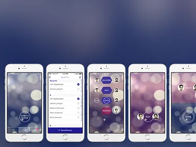 Rumor android app apps bokeh flat ios mobile rumor telephone ui ux