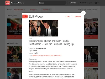 airG Buzz CMS View Post airg buzz cms layout ui website