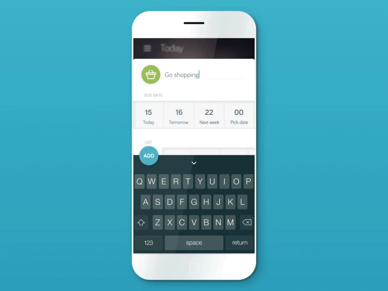 Google Task App Concept Animation animation app flat google material picker task visual wunderlist