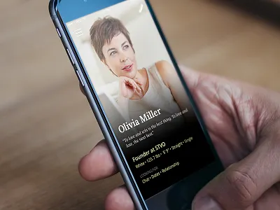 Profile app design edit flat icon ios iphone6 navigation profile simple ui ux