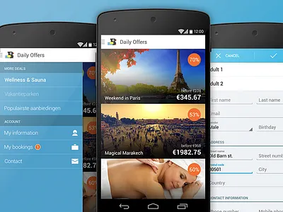 TravelBird Android app android bird booking daily offers flights holiday spa travel vacation