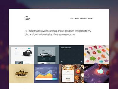 Say Theme for Ghost [WiP] blog ghost layout portfolio theme ui website