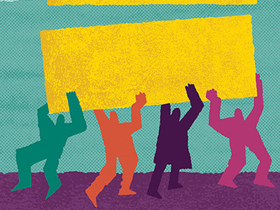 14th Amendment ammendment constitution editorial illustration