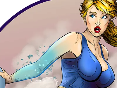 Cookin' Up A Storm cooking fantastic four invisible girl invisible woman pin up pin up pinup sue storm thanksgiving turkey