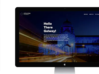 Galway Recruitment background blue galway image ireland night recruitment streaks