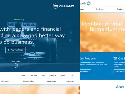 NSTOD - Financial Corporate Website car corporate financial formula1 racing responsive website