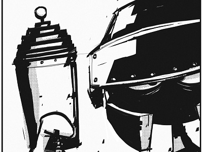 The Martian black and white martian marvin sketch the