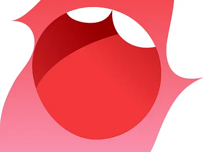 Bonnes fêtes Les Filles atrokhau clean crisp design flat kiss lips minimal minimalist mouth red simple