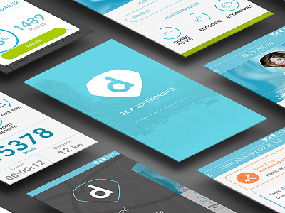 Final UI Prototype for Connected Car App android app driver driver assistant drust interface mobile ui user ux