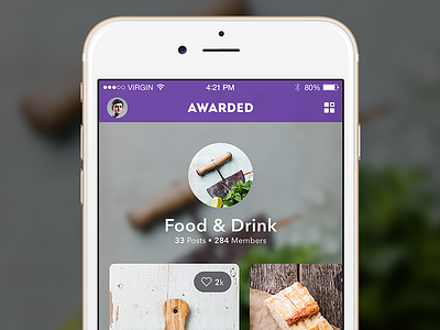 Awarded Articles app articles food ios ios8 iphone app mobile news ui user experience user interface ux