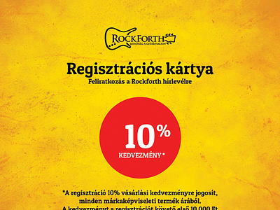 Rockforth Registration Card print design registration card respiro media rockforth warwick