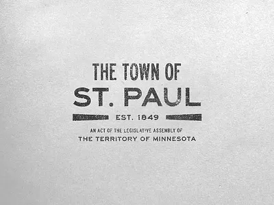 Minnesota Warm Up Series #6 badge est. exercise minnesota mnwarmup st. paul territory town type lock up typography warm up
