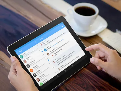 Hall on Android Tablet android flat material design nexus tablet