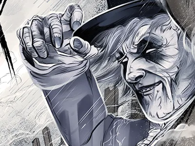 The Gray Man of Pawleys Island SC ghost gray man grey man haunted illustration pawleys island sc south carolina