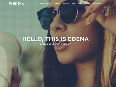 One Page Edena edena html little neko littleneko one page onepage theme web design web template