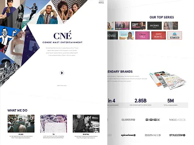 Condé Nast Entertainment - About Page about ui ux web website
