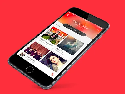 Music app • Playlist view concept design interaction interface music player sketch spotify ui ux