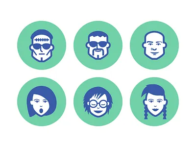 Free Jimi’s Avatar Icons (.sketch) avatar character face frankie free freebie icon sample sketch user vector