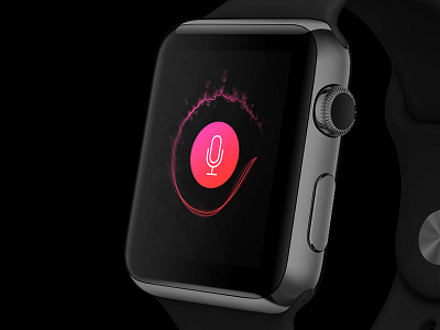 Recording Apple Watch apple color ios8 listening mic microphone phone recording ui watch
