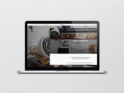 New portfolio site app apple design experience freelance portfolio sketch website