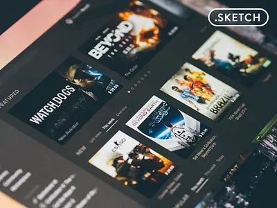 Steam concept app concept design free interface sketch steam ui ux
