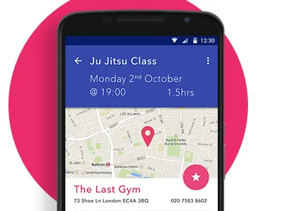 Meetups Details Screen android app flat google google design interface material design meetup screen ui vector