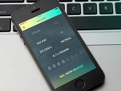 Consumption App (WIP) app dark interface ios ios8 iphone minimal simple ui