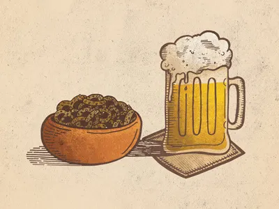 The Alternate Side S03 • E11 beer comedy design handlettering illustration lettering pretzels seinfeld sitcom texture type typography