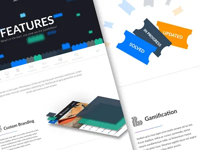 Wizdom Features landingpage onepage webdesign wizdom