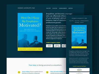 Langelett book empathy mobile responsive website workplace