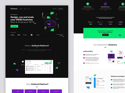 WEB3 Platform - Website Marketing art direction blockchain solution design desktop finance fintech graphic design illustration isometric landing page platform product ui interface web3 webdesign website