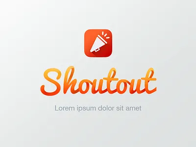 Logo Icon Ish bluefox curly loopy orange out ribbon ribbons sean blake shout shoutout wavy yell