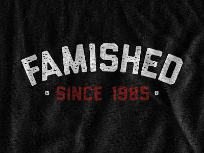 Famished art famished food hungry illustration josh lafayette lettering lol typography