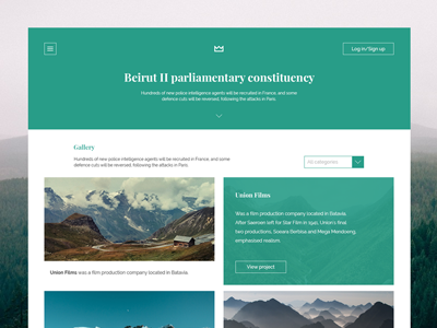 Mount. Web. Index Page clean flat index typo ui ux web