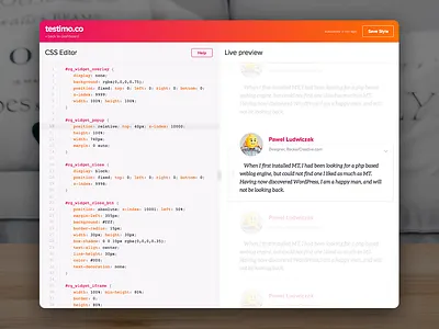 CSS Editor code css editor preview