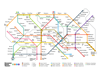 Richmond Rapid Transit Map future map rapid transit richmond rva subway train