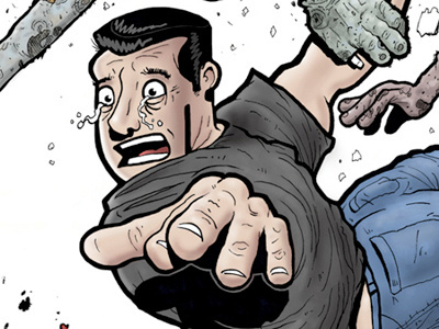 "MEAT & POTATOES"(Alt. Cover VINCE) coloring comedy comic book comic books creative direction design graphic illustration inks novels pencils zombies