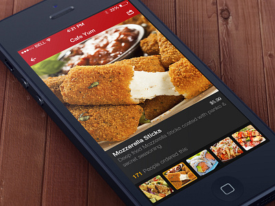 EAT24's Eye Candy Page app candy design dining eat24 eye food foodporn ios page ui